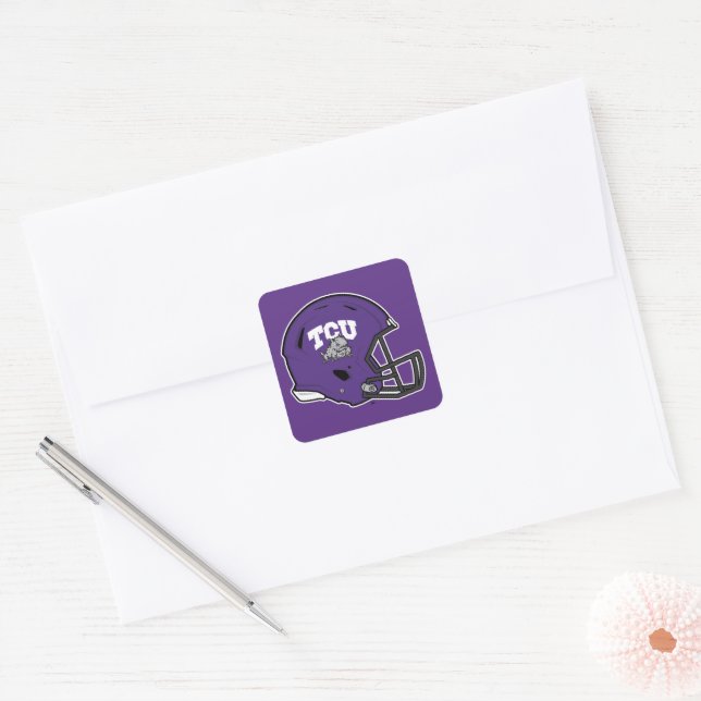 TCU Football Square Sticker (Envelope)