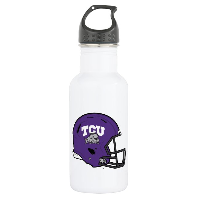 TCU Football Stainless Steel Water Bottle (Front)