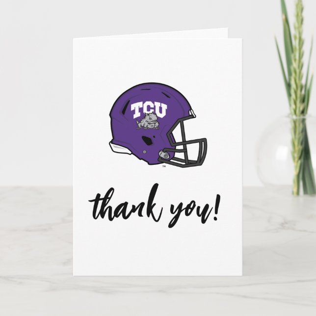 TCU Football Thank You Card (Front)