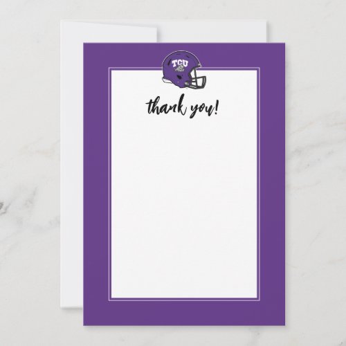 TCU Football Thank You Card