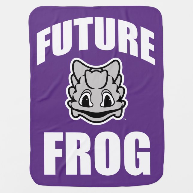 TCU Future Frog Swaddle Blanket (Front)