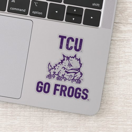 TCU  Go Frogs _ Vintage Sticker