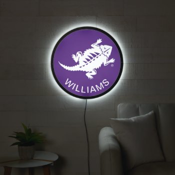 Tcu Horned Frogs | Add Your Name Led Sign by tcuhornedfrogs at Zazzle
