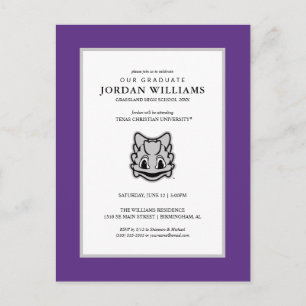TCU Horned Frogs Announcement Postcard