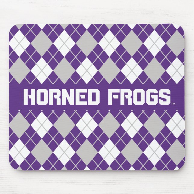 TCU Horned Frogs | Argyle Mouse Pad (Front)