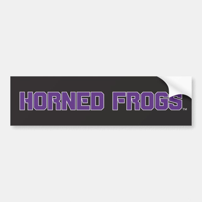 TCU Horned Frogs Bumper Sticker (Front)