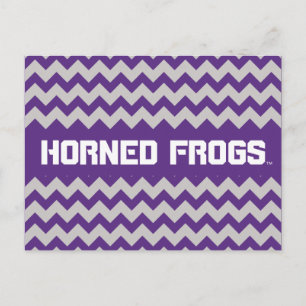 TCU Horned Frogs   Chevron Postcard