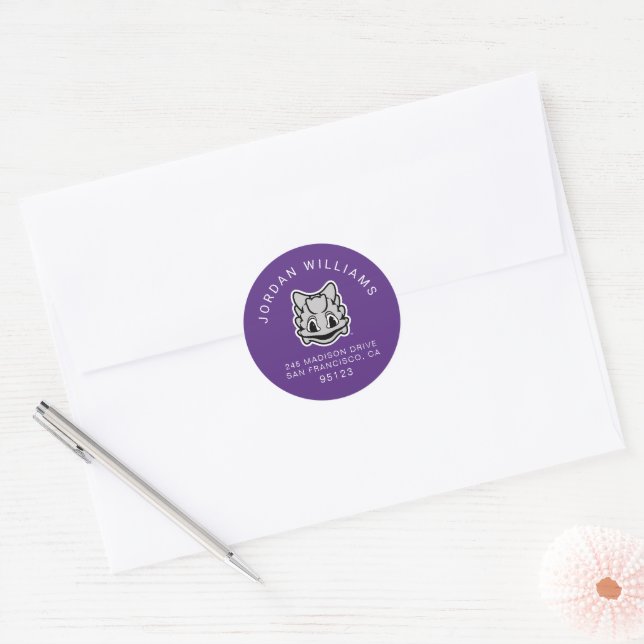 TCU Horned Frogs Classic Round Sticker (Envelope)