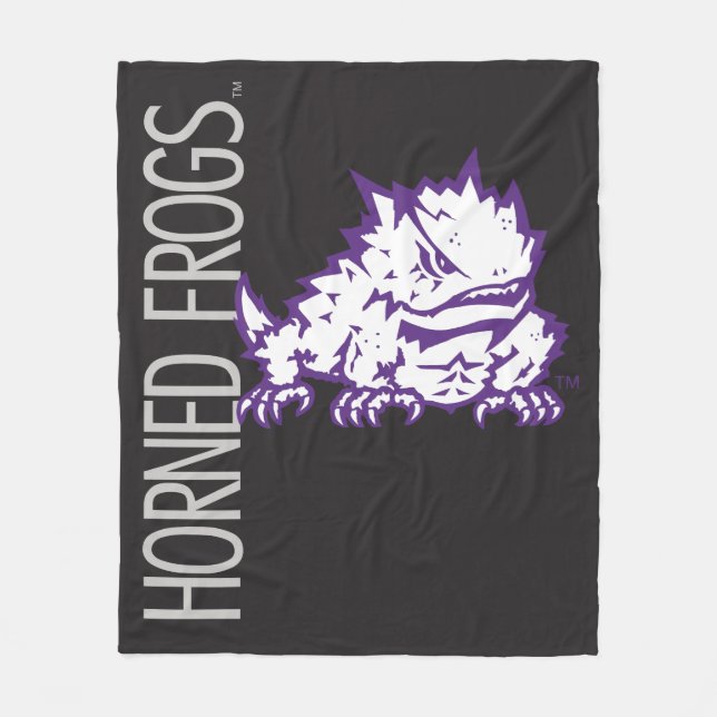 TCU Horned Frogs Fleece Blanket (Front)