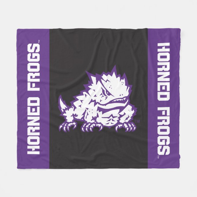TCU Horned Frogs Fleece Blanket (Front (Horizontal))