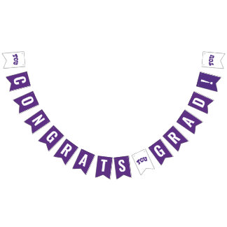 TCU Horned Frogs Graduate Bunting Flags