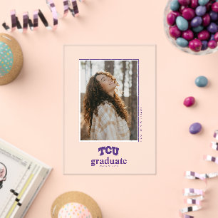 TCU Horned Frogs Graduation Acrylic Invitations