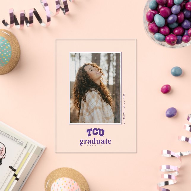 TCU Horned Frogs Graduation Acrylic Invitations (Insitu (Celebration))