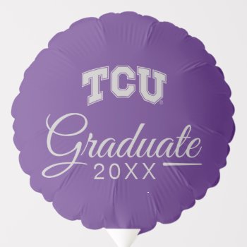 Tcu Horned Frogs Graduation Balloon by tcuhornedfrogs at Zazzle