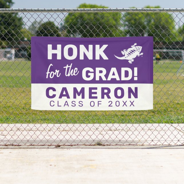 TCU Horned Frogs Graduation Banner (Insitu)