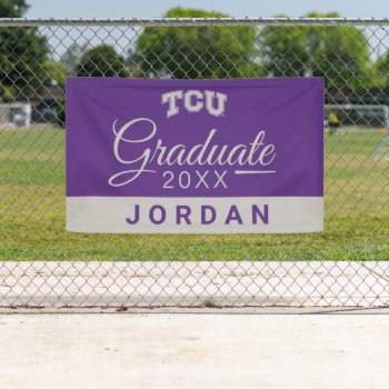 Tcu Horned Frogs Graduation Banner by tcuhornedfrogs at Zazzle