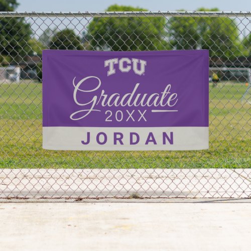 TCU Horned Frogs Graduation Banner