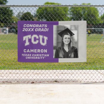 Tcu Horned Frogs Graduation Banner by tcuhornedfrogs at Zazzle
