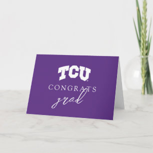 TCU Horned Frogs Graduation Card