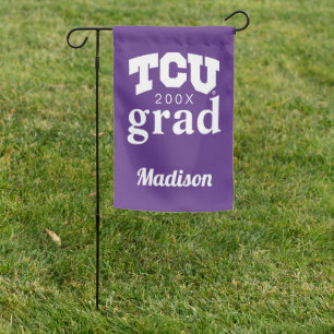 TCU Horned Frogs Graduation Garden Flag