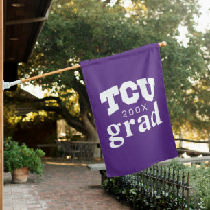 TCU Horned Frogs Graduation House Flag