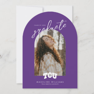 TCU Horned Frogs Graduation Invitation