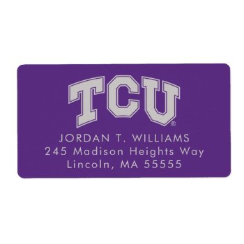 Tcu Horned Frogs Graduation Label by tcuhornedfrogs at Zazzle