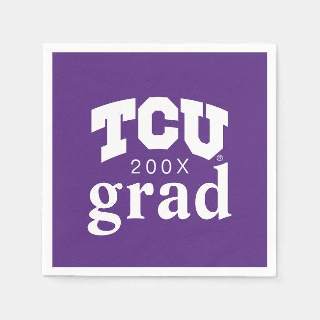 TCU Horned Frogs Graduation Napkins (Front)