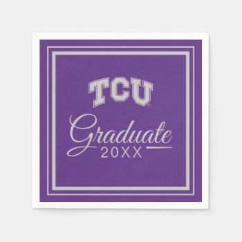 Tcu Horned Frogs Graduation Napkins by tcuhornedfrogs at Zazzle