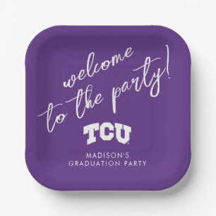 TCU Horned Frogs Graduation Paper Plates