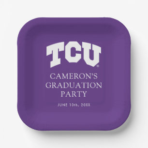 TCU Horned Frogs Graduation Paper Plates