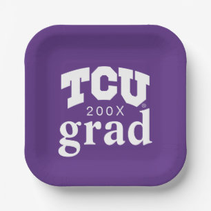 TCU Horned Frogs Graduation Paper Plates