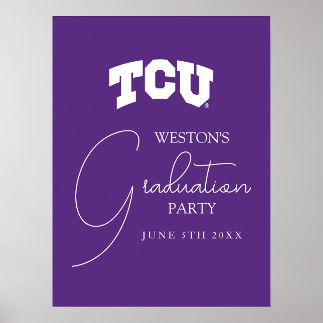 TCU Horned Frogs Graduation Poster (Front)