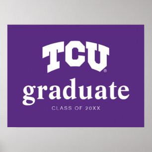 TCU Horned Frogs Graduation Poster