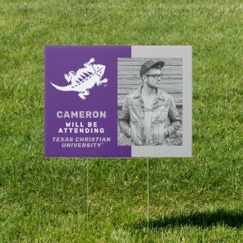 Tcu Horned Frogs Graduation Sign by tcuhornedfrogs at Zazzle