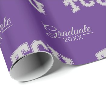 Tcu Horned Frogs Graduation Wrapping Paper by tcuhornedfrogs at Zazzle