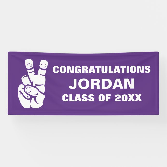 TCU Horned Frogs Hand Symbol Banner (Horizontal)