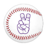 Tcu Horned Frogs Hand Symbol Baseball at Zazzle