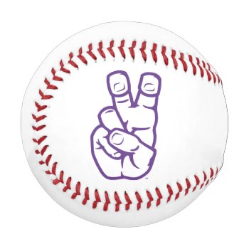 Tcu Horned Frogs Hand Symbol Baseball by tcuhornedfrogs at Zazzle