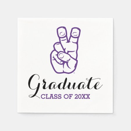 Tcu Horned Frogs Hand Symbol | Class Of Paper Napkins