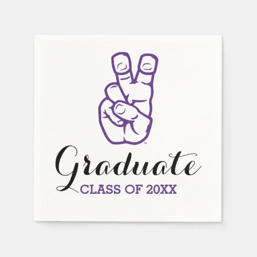 TCU Horned Frogs Hand Symbol  Class Of Paper Napkins