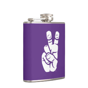 TCU Horned Frogs Hand Symbol Flask