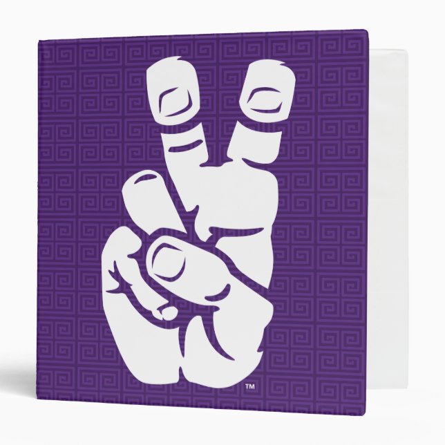 TCU Horned Frogs Hand Symbol | Greek Key Binder (Front/Inside)