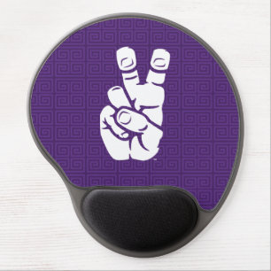 TCU Horned Frogs Hand Symbol Greek Key Gel Mouse Pad
