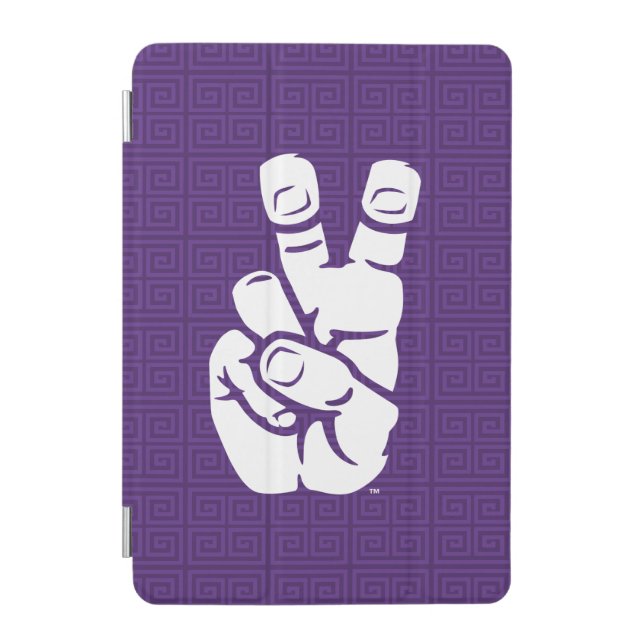 TCU Horned Frogs Hand Symbol | Greek Key iPad Mini Cover (Front)