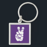 TCU Horned Frogs Hand Symbol Keychain<br><div class="desc">These Texas Christian University products make the perfect gift for the TCU fans,  faculty,  students,  and alumni. Celebrate your TCU pride in style with these customizable Horned Frogs gifts from Zazzle.</div>