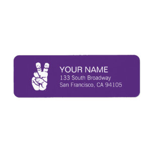 TCU Horned Frogs Hand Symbol Label