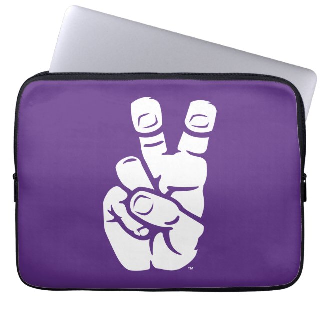 TCU Horned Frogs Hand Symbol Laptop Sleeve (Front)