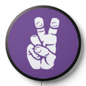 TCU Horned Frogs Hand Symbol LED Sign (Lights Off)