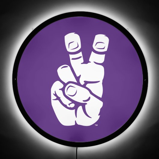 TCU Horned Frogs Hand Symbol LED Sign (Front)